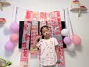 多美忆生日场景布置女孩儿童生日快乐气球装饰氛围道具背景条幅挂布5条 实拍图