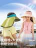 大嘴猴（paul frank）儿童空顶帽夏季3-6-15岁女童遮太阳防晒帽防紫外线带后披海边沙滩 实拍图