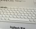 罗技（Logitech）时尚系列K390无线蓝牙键盘 超薄便携  K380升级版 白色 79键 实拍图