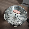 志高（CHIGO）含钛电煮锅3L电锅一体多功能锅 宿舍泡面小电锅蒸煮一体多功能电火锅带蒸笼 YGJX-04 实拍图