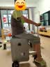 爱尔威（Airwheel）电动行李箱可骑行智能拉杆箱可坐可代步20英寸登机箱 青春版—银 实拍图