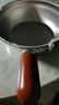 特厚不锈钢平底锅奶锅电磁炉通用不粘锅辅食锅汤锅煮锅蒸锅汤锅 胡桃木锅17cm 实拍图