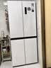 奥马（Homa）431升十字对开门家用电冰箱60cm以下超薄零嵌入式一级变频节能风冷无霜四开门双开门431WDH/B白色 实拍图