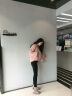 公猴雪地靴女加绒棉鞋内增高短靴面包一脚蹬春季厚底棉靴 沙色 37 实拍图