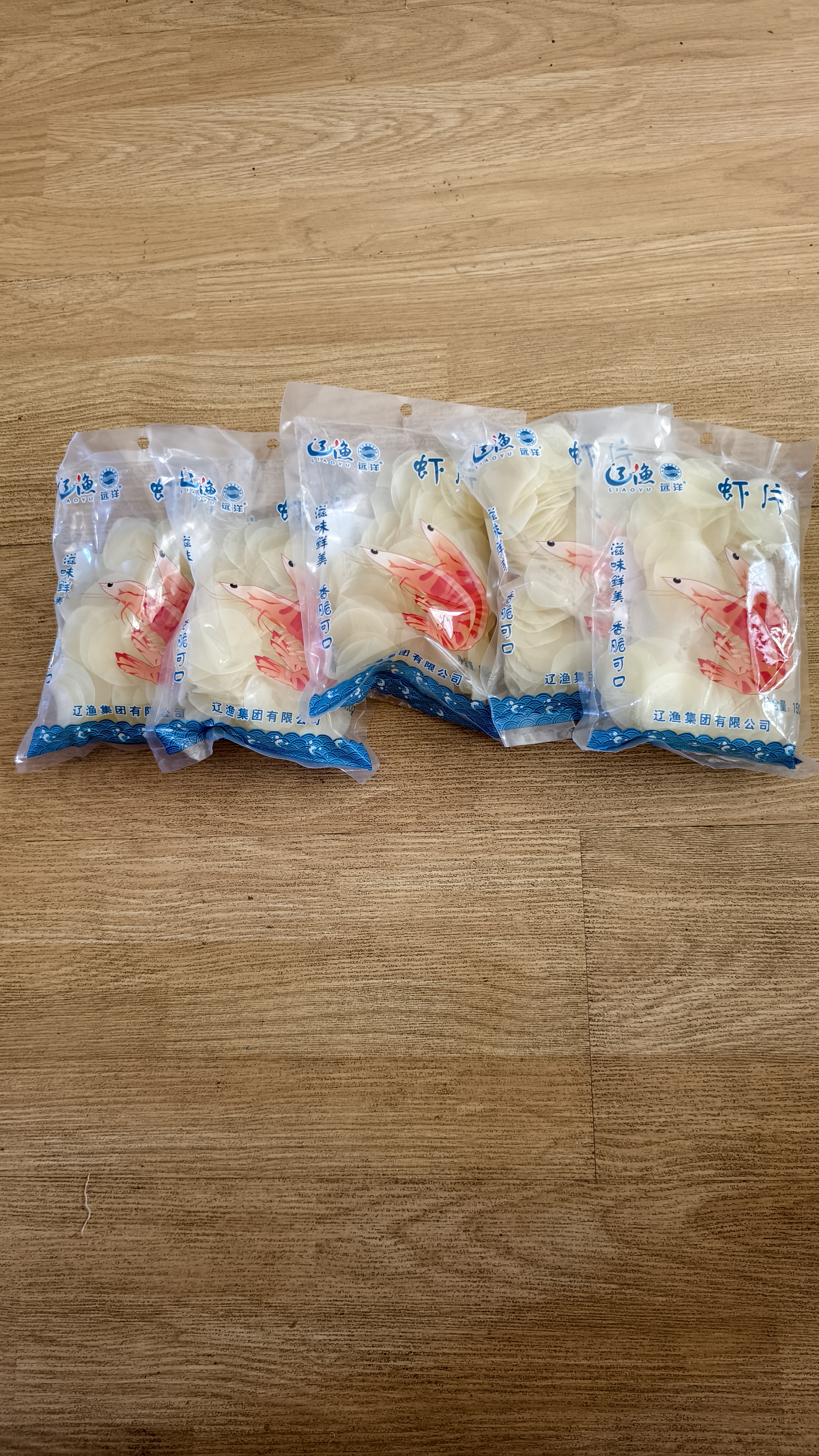 远洋虾片5袋 大连特产食品 海鲜海产干货虾片零食怀旧小吃休闲需油炸 水晶虾片150g*5袋 实拍图