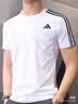 阿迪达斯（adidas）【特价清仓】夏季男女同款短袖男T恤跑步健身运动速干百搭 2XL 实拍图