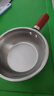 特厚不锈钢平底锅奶锅电磁炉通用不粘锅辅食锅汤锅煮锅蒸锅汤锅 胡桃木锅17cm 实拍图