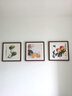紫腾随轩齐白石装饰画新中式客厅背景墙面挂画卧室饭厅餐厅水墨虾壁画实木 蝴蝶寿桃 50*50cm（有机玻璃）（默认红木色框） 实拍图