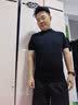 布先生明星同款可机洗毛T羊毛短袖毛衣男士针织打底衫 【小高领】钢琴黑 L (175) 实拍图