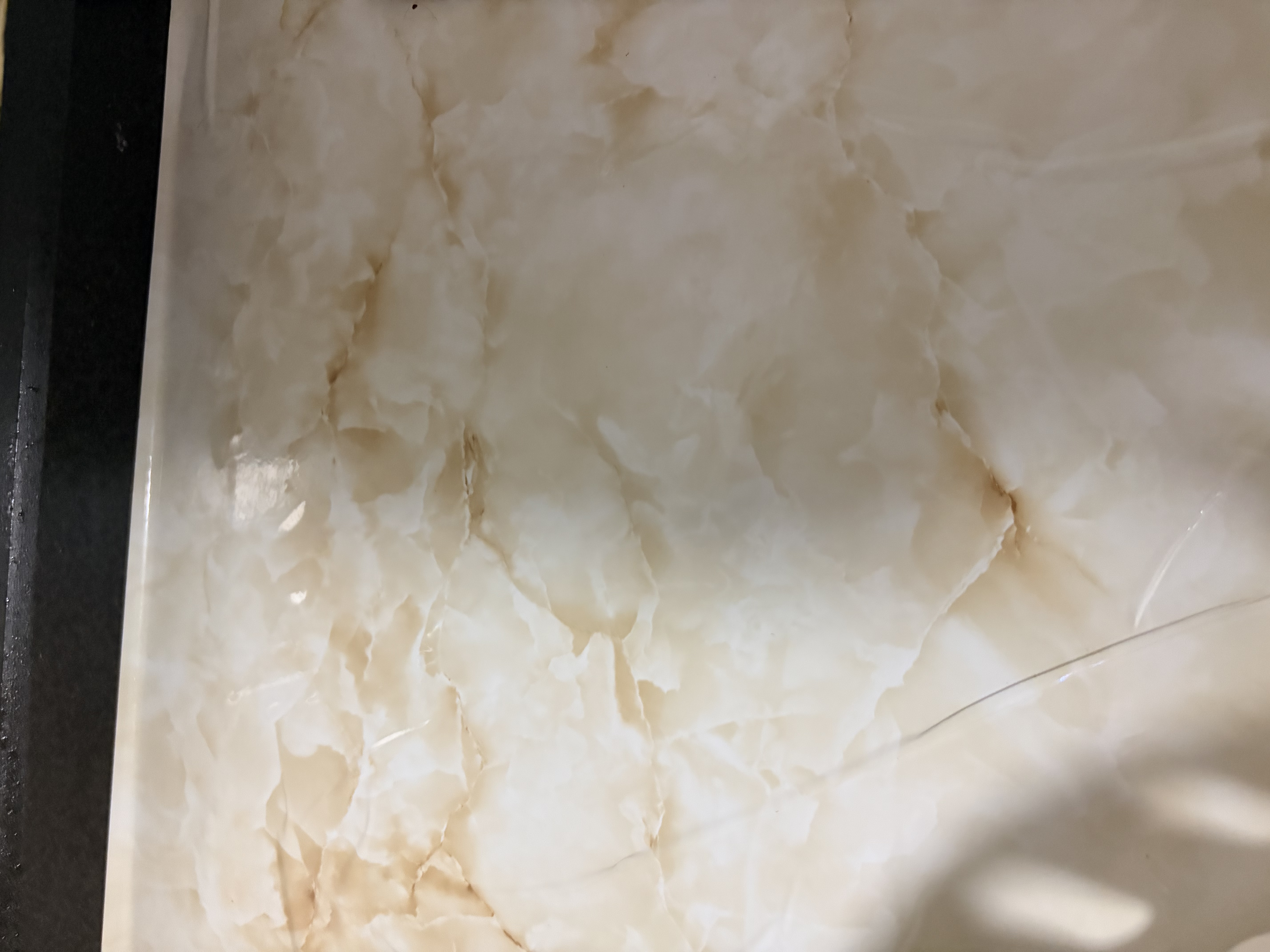 quatrefoil 厨房防油贴纸自粘灶台橱柜台面贴纸 0.6*5米石纹黄 实拍图