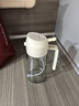 【喷倒两用】玻璃喷油壶瓶空气炸锅厨房家用雾化喷油瓶油罐调料 【耐热玻璃】白色 470ml 实拍图