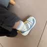 基诺浦 学步鞋婴儿8-18个月凉鞋夏季男女儿童透气步前鞋GB2193灰蓝 实拍图