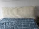 京寻床头罩套弹力加厚保护套奶油风加绒高级感靠背床头套罩米白色1.5m 实拍图