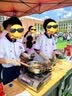 耐典厨师工作服长袖男女同款双排扣餐厅厨房厨师服工作服白色XL 实拍图
