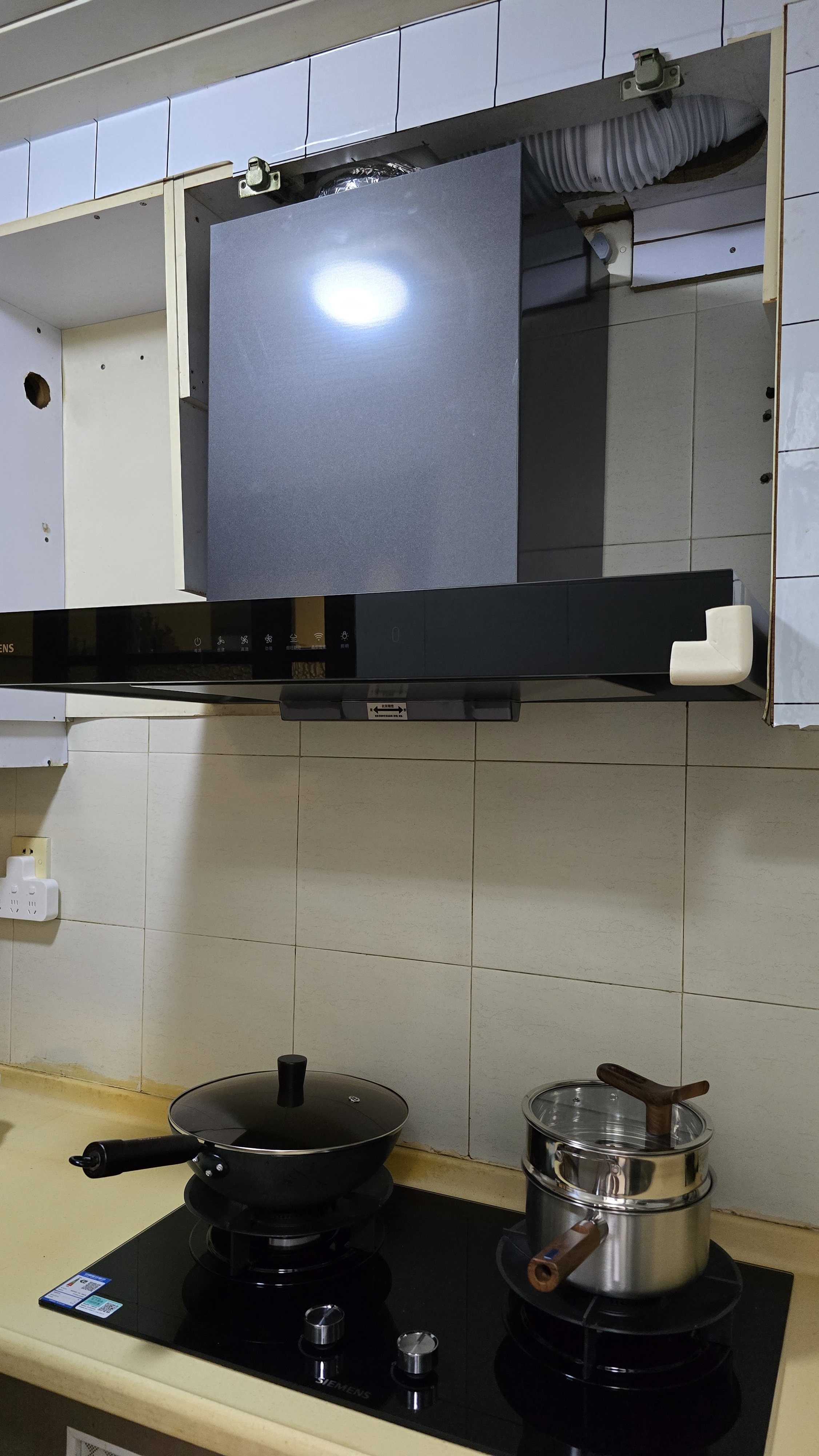 西门子（SIEMENS）【暴风眼外转子电机】重磅新品超薄5D2.0 欧式28风量静音免拆洗油烟机以旧换新更优惠LCDT0F1CNW 实拍图
