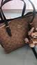 蔻驰（COACH）【品牌直供】女士MOLLIE25中号斜挎托特包卡其棕CV965礼物次日达 实拍图