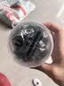 优家（UPLUS）高弹力一次性黑头绳【加宽加厚500根】小皮筋扎头发发绳发圈皮套 实拍图