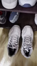 斯凯奇（Skechers）男鞋夏季休闲鞋户外运动鞋厚底增高老爹鞋复古百搭熊猫鞋 浅灰色/LTGY 42 实拍图