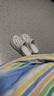 名创优品（MINISO）洞洞鞋男女款EVA夏外穿沙滩凉鞋防滑踩屎感情侣 白色+浅蓝蝶语 实拍图