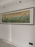 摩马艺品千里江山图客厅装饰画沙发背景墙办公室挂画宋式美学山水画 雅致红褐实木画框【免费安装】 70x182cm（馆藏丝绢画芯） 实拍图