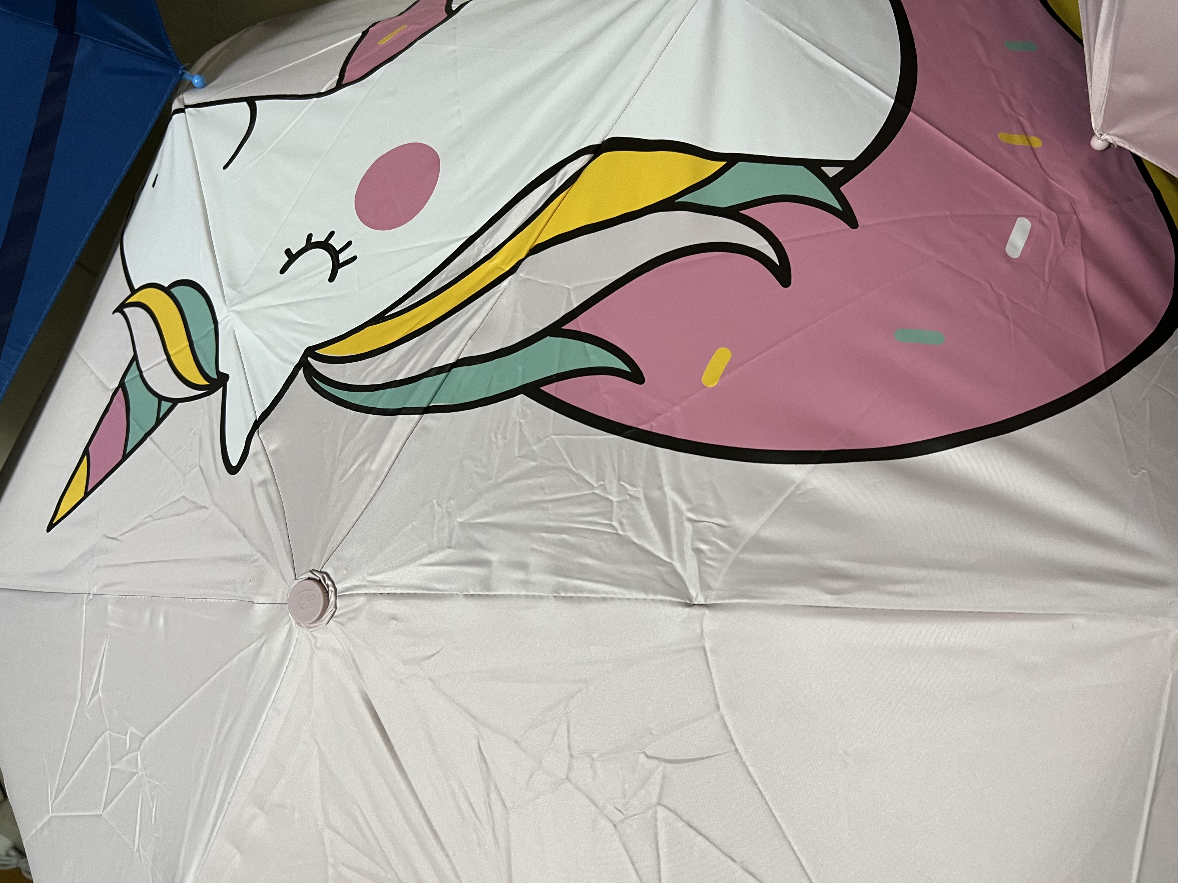 天堂伞 防晒遮阳伞三折伞 萌趣可爱学生伞黑胶防晒晴雨伞 飞马 实拍图