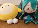绿音fufu玩偶MIKU周边抱枕雪深海樱粉未来毛绒公仔女友生日礼物女 32cm 绿色初音【带蝴蝶结】 现货+礼袋+贺卡 实拍图