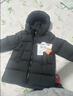 保姆鹅 【风墙】儿童羽绒服宝宝中长款护脸厚款外套保暖童装[NG2664] 炭黑 110 实拍图