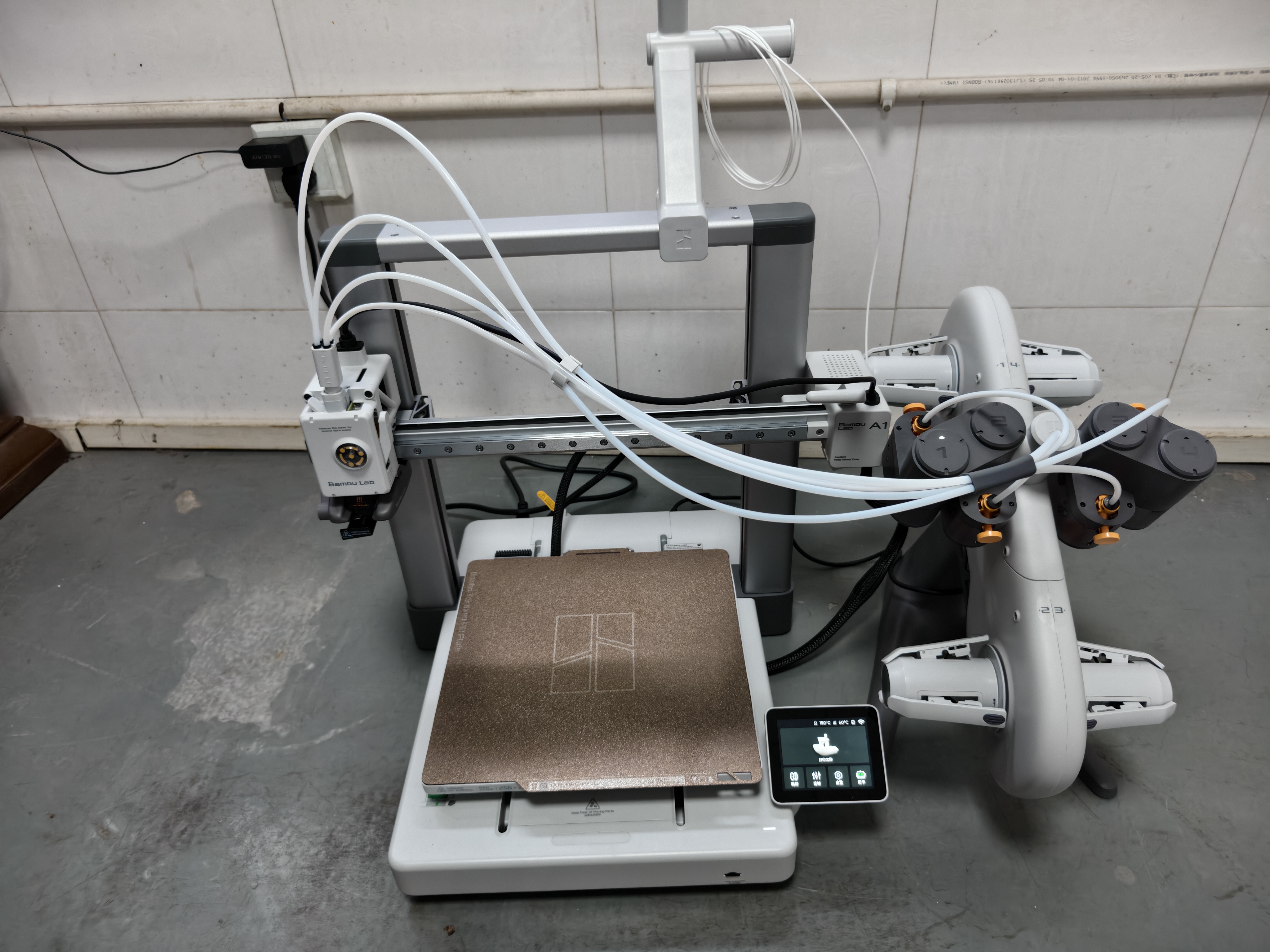 拓竹A1C 3D打印机桌面家用儿童FDM全自动调平多色高速3d打印机器bambulab A1 多色套装【大陆版】 实拍图