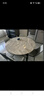 丰舍 餐桌 可变圆桌伸缩折叠实木岩板餐桌椅组合现代轻奢餐桌餐厅饭桌 黑灰色-意大利灰岩板-101皮椅 【1.35米】 一桌6椅 实拍图