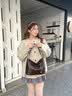 15MINS包包女款轻奢时尚水桶包简约品牌高端单肩斜挎包女士包包生日礼物 咖色 实拍图