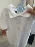 罗蒙男童短袖polo衫校园服饰秋夏新款T恤女童班服 白色短袖POLO衫 130 实拍图