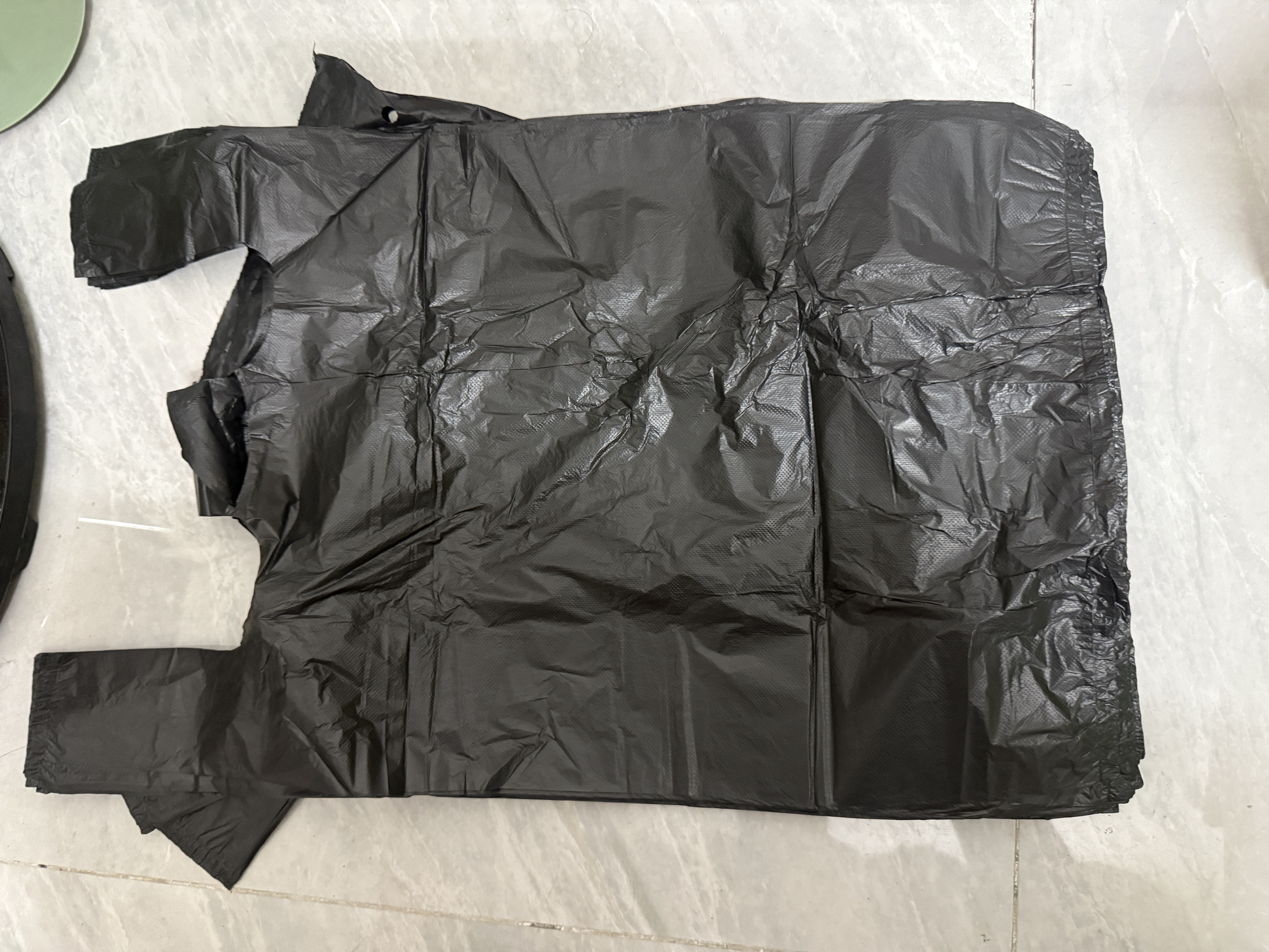 垃圾袋家用手提式中大号黑色背心式厨房拉收卫生间塑料袋 50只 加厚 32*52cm 实拍图