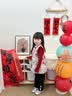 班喜迪女童汉服连衣裙冬装宝宝周岁礼服儿童新中式国风旗袍裙子唐装衣服 红色 100 晒单实拍图