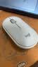 罗技（Logitech）LOGITECH PEBBLE 无线蓝牙鼠标 静音鼠标 办公鹅卵石造型 轻薄便携 时尚小巧 烟云灰 实拍图