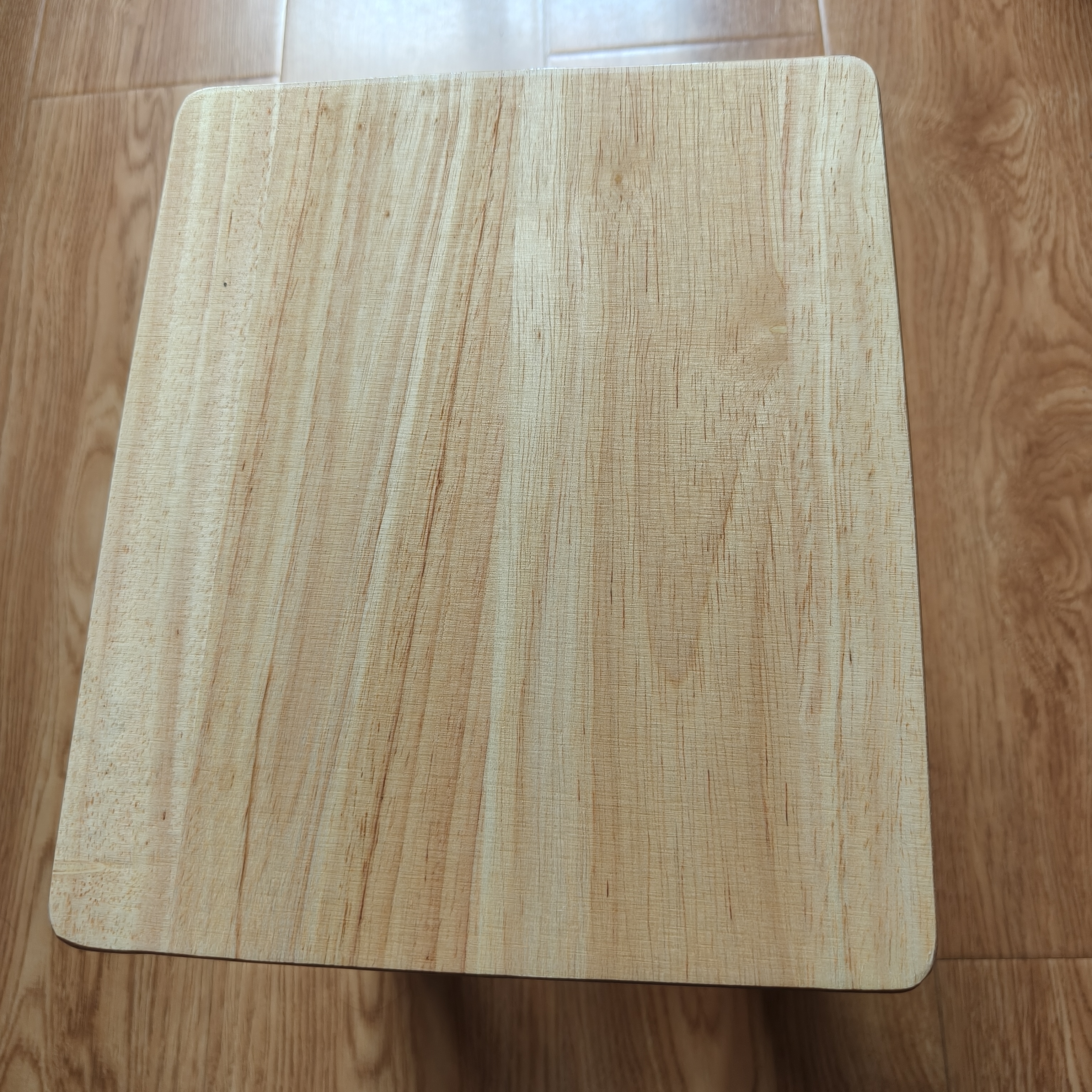 圆木凡品实木凳子小木凳方凳小板凳家用小凳子木墩茶几凳餐凳商用客厅凳 原木色-全实木制作-承重500斤 35cm 实拍图