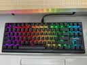 CHERRY樱桃MX1.1黑曜极光 机械键盘87键 游戏键盘 有线键盘 悬浮式无钢结构 RGB灯效 黑色红轴 实拍图