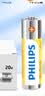 飞利浦（PHILIPS）碳性5号电池20粒干电池适用遥控器/钟表/电子称/计算器/闹钟/耳温枪五号电池AA R6 实拍图