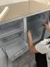 美菱（MeiLing）226升228升卧式冰箱家用商用对开两门风冷无霜定频变频电脑控温嵌入节能橱柜冰箱家商用厨房柜补贴 226升风冷无霜 电脑控温 金色 实拍图