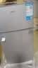 奥克斯小冰箱家用小型迷你冷藏冷冻两用出租房宿舍用节能省电寝室办公室电冰箱 【净化去味】156银色【高效保鲜 铜管速冷】42L 实拍图