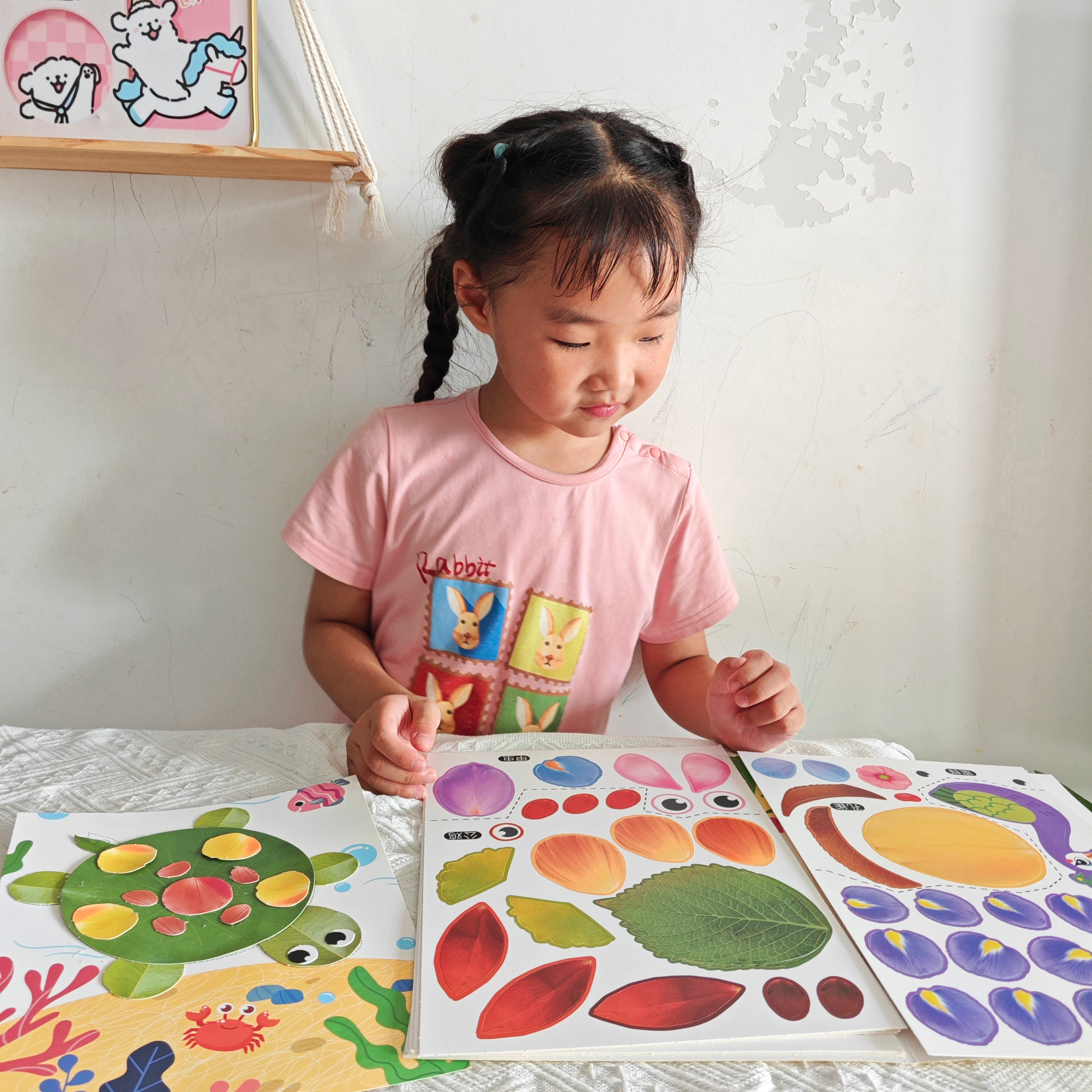艾杰普（JEPPE）儿童手工diy贴画制作材料包创意树叶画幼儿园玩具男女孩礼物3-6岁 实拍图