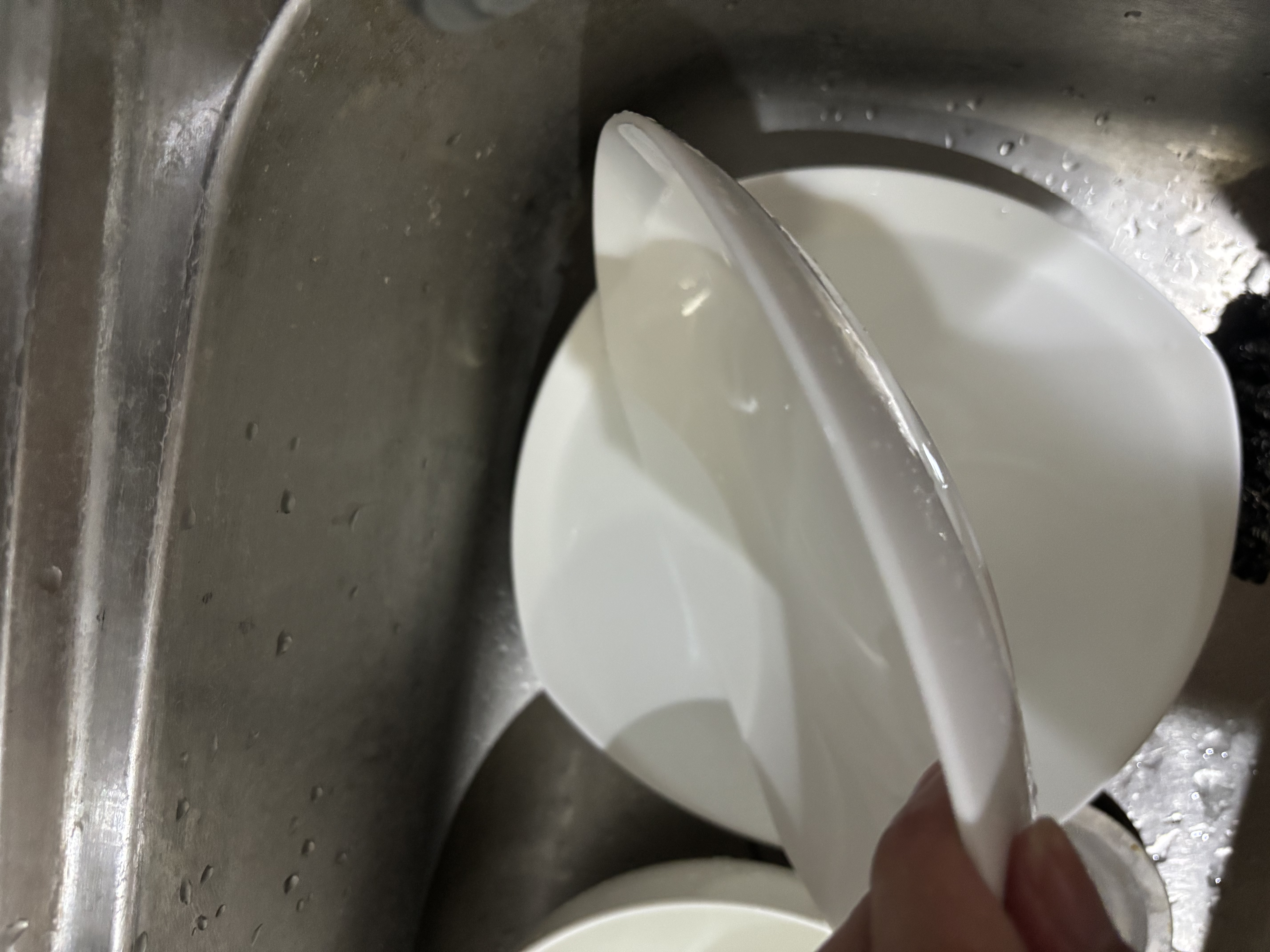 红牡丹 白色骨瓷盘子套装家用西餐盘釉下彩菜盘纯白碟子陶瓷牛排盘沙拉 纯白8英寸方汤2个装 实拍图