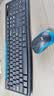 罗技（Logitech）MK275 键鼠套装 无线键鼠套装 办公键鼠套装 全尺寸 商务键鼠套装 带无线2.4G接收器 黑蓝色 实拍图