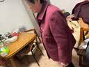 俞兆林中老年女装奶奶毛呢外套新款妈妈装春秋冬洋气老太太老年人衣服 红色 XL 【推荐75-100斤】 实拍图