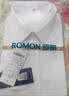 罗蒙（ROMON）白衬衫男士商务职业长袖抗皱免烫弹力正装衬衣男白色短袖40 实拍图