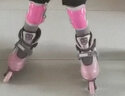 m-cro迈古轮滑鞋溜冰滑冰儿童男女套装休闲初学中小学轮滑课必备906max 906max粉色 单鞋 M （约33-36码）脚长约21-24cm 实拍图