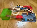 Hape(德国)火车轨道玩具木质拼插diy小镇运输收纳套男女孩礼物E3764 实拍图