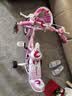 鑫旺彤自行车儿童3-6-10岁单车男女童轻便脚踏车辅助轮5岁女孩车公主车 粉色【加宽加大坦克轮】 12寸 适合身高80-105cm 实拍图