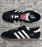 adidas T头鞋 STADT经典薄底运动板鞋平底鞋男女阿迪达斯三叶草   黑色/汉玉白/浅猩红（推荐女生买小半码）   40 实拍图