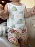 贝瑞加（Babyprints）宝宝背心2件装夏季儿童无袖T恤纯棉吊带上衣轻薄柔软打底 绿90 实拍图