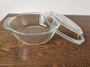 DELISOGA耐热玻璃碗家用超大号厨房打蛋烘焙沙拉汤碗微波炉透明和面盆 【两用盖】2000ml带盖玻璃碗 实拍图
